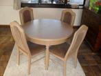 Uitschuifbare ronde tafel met 4 bijpassende stoelen, Ophalen