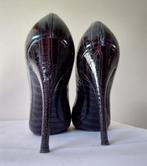 859B* Casadei - sexy escarpins de luxe noirs full cuir 38,5, Noir, Escarpins, Porté, Casadei