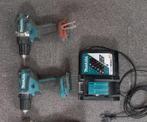 Makita 18V schroef- en boormachines en lader, Doe-het-zelf en Bouw, Ophalen of Verzenden, Gebruikt, Boor- en Schroefmachine, Variabele snelheid