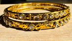 18K Gold plated premium Quality bangles/bracelet, Antiquités & Art, Antiquités | Argent & Or, Enlèvement ou Envoi