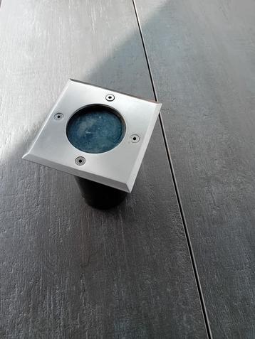 Inox grondspot GU10, 12 stuks. beschikbaar voor biedingen
