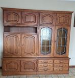 wandkast donker eik, Huis en Inrichting, Kasten | Wandmeubels, Ophalen, Gebruikt, Eikenhout, 150 tot 200 cm