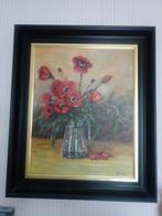 Bloemenschilderij, Maison & Meubles, Accessoires pour la Maison | Peintures, Dessins & Photos, Enlèvement, Comme neuf, Peinture