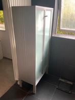 Kast in aluminium en glas  met 4 schabben, Ophalen, Zo goed als nieuw