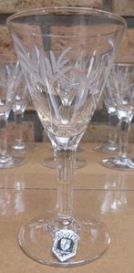 15 verres en cristal - Doyen - Belgique - 10 cm x 5 cm - 50€, Antiquités & Art, Enlèvement