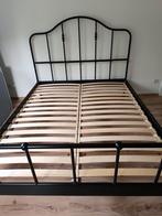 IKEA tweepersoonbed SAGSTUA, Huis en Inrichting, Ophalen, Zwart, Tweepersoons, Zo goed als nieuw