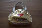 Handtasje I love new york goud 18 x 12 cm, Ophalen of Verzenden, Gebruikt, Geen merk