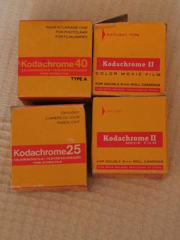 Kodachrome double 8mm - 10 rouleaux inutilisés