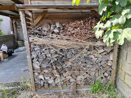 Brandhout es 25 cm, Tuin en Terras, Brandhout, Blokken, Essenhout, Minder dan 3 m³, Ophalen