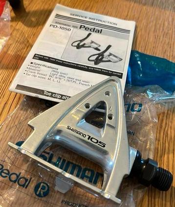 Retro Shimano 105 pedalen met straps - NOS