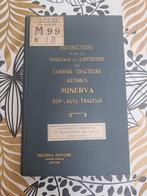 1929 MINERVA  CATAGOGUE INSTRUCTIONS, Auto diversen, Verzenden