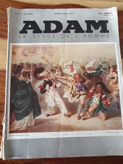 Adam Magazine 1947, Collections, Revues, Journaux & Coupures, Journal ou Magazine, 1940 à 1960, Enlèvement ou Envoi