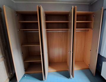 6-deur kleerkast in beuk beschikbaar voor biedingen