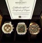 CADEAUTIP⌚️🎁🎄! HORLOGEBOX ROTORCRAFT TWV1567€! 💯%NIEUW!, Handtassen en Accessoires, Horloges | Heren, Ophalen of Verzenden