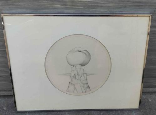 Dessin signe Maria noppen de matteis 73, Antiek en Kunst, Kunst | Tekeningen en Fotografie, Ophalen of Verzenden