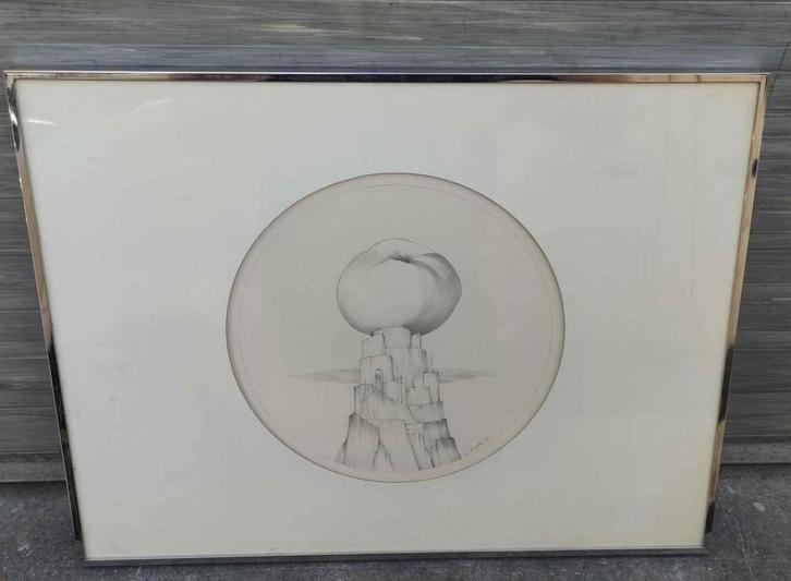 Dessin signe Maria noppen de matteis 73, Antiquités & Art, Art | Dessins & Photographie, Enlèvement ou Envoi