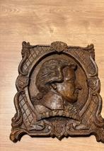 Relief Mozart en bois, Antiek en Kunst, Kunst | Beelden en Houtsnijwerken, Ophalen of Verzenden