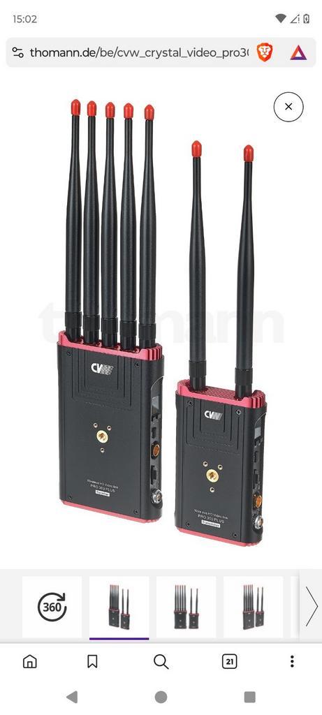 CVW Crystal Video Pro300Plus Set Nooit gebruikt, Audio, Tv en Foto, Professionele apparaten, Nieuw, Video, Ophalen