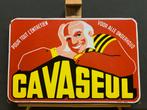 Emaille recl.bord CAVASEUL uit 1946, Ophalen, Gebruikt, Reclamebord