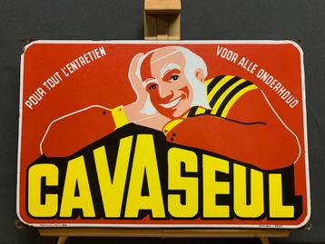 Emaille recl.bord CAVASEUL uit 1946 beschikbaar voor biedingen