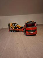 Bruder Mercedes: dieplader, oplegger met kraan, Ophalen