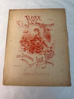 Prieux — La Rose ou Qui s'y frotte s'y pique, Musique & Instruments, Partitions, Enlèvement ou Envoi, Artiste ou Compositeur, Piano