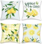 Set van 4 decoratieve kussenslopen SNELLE GRATIS LEVERING, Huis en Inrichting, Woonaccessoires | Kussens, -, Verzenden, Wit, -