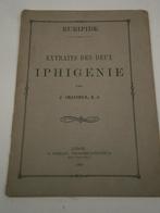1929  Euripides-fragmenten  2 Iphigenia, Boeken, Schoolboeken, Gelezen, ASO, Verzenden, Euripide