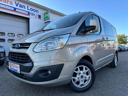 Transit Custom 2.2tdci DubbelCabine 2xschuifdeur 1Eigenaar, Autos, Camionnettes & Utilitaires, Entreprise, Achat, ABS, Airbags