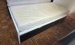 Eenpersoonsbed met lades, Huis en Inrichting, Ophalen, 90 cm, Eenpersoons, Wit