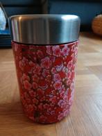 Contenant isotherme fleuri rouge, Comme neuf, Enlèvement, Autres matériaux, Autres styles
