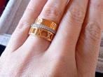 Set gouden ringen, Handtassen en Accessoires, Ringen, IJzer of Staal, Ophalen of Verzenden, Zo goed als nieuw, 17 tot 18