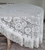 wit kanten rond tafelkleed diam.150cm, Ophalen, Gebruikt, Rond, Binnen
