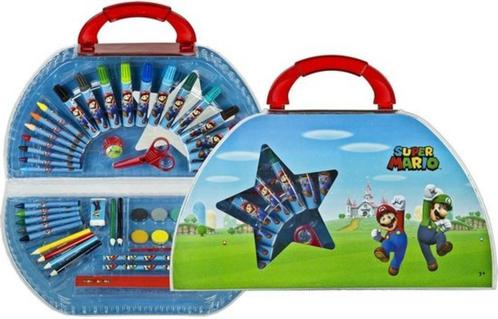 Super Mario Tekenkoffer - 51 Delig, Kinderen en Baby's, Speelgoed | Educatief en Creatief, Nieuw, Knutselen, Ophalen of Verzenden