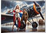 Ltd. Edition Nederlands Leger Vliegtuig Pin Up Poster fokker, Verzamelen, Verzenden, Nieuw, Poster