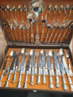 Verzilverd bestek in koffer, Enlèvement, Couverts, Argenté