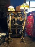 Prachtige staande lampen afgewerkt met ivoor, Antiek en Kunst, Ophalen