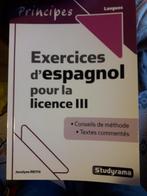 licence en espagnol textes, Ophalen of Verzenden