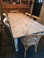 Ancienne table de ferme, 6-8 personnes. 198x80 H74, Enlèvement