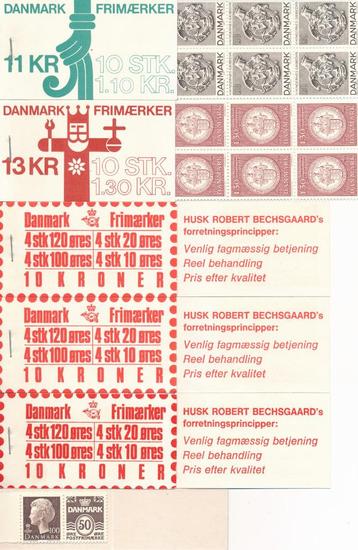 Postzegels Denemarken 1977 - 1979 beschikbaar voor biedingen