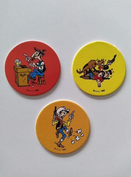 Vintage Lot 3x Bifi Lucky Luke Flippos - Bel état, Collections, Flippos, Strip, Enlèvement ou Envoi
