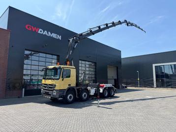 Mercedes-Benz Actros 4141 8x4 Hooklift / Hiab 377E-6 HiPro + beschikbaar voor biedingen