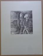 ARMAND SIMON / SURREALISME / ZW-W LITHO / 66x50cm / SIG, Ophalen of Verzenden