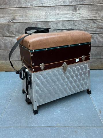 Aluminium viskist, viskoffer, viskorf, visbak hengelsport, Watersport en Boten, Ophalen, Zo goed als nieuw, Koffer of Tas
