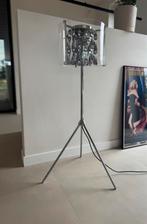 Vloerlamp driepoot helder glazen kap, Huis en Inrichting, Lampen | Vloerlampen, Ophalen, 100 tot 150 cm, Nieuw, Glas