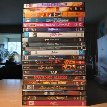 21 DANSFILMS + EXTRA 4 dvd box tv serie Dirty Dancing! beschikbaar voor biedingen