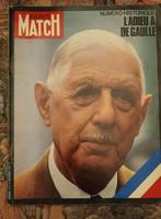 PARIS MATCH Historique : L'Adieu à DE GAULLE . N 1124 1970, Verzamelen, Tijdschriften, Kranten en Knipsels, Ophalen of Verzenden