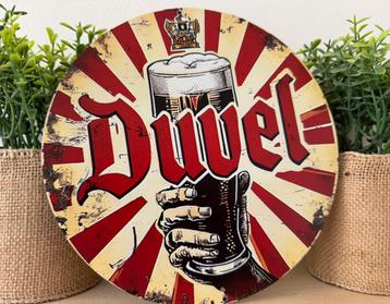 Metalen reclamebord Duvel beschikbaar voor biedingen