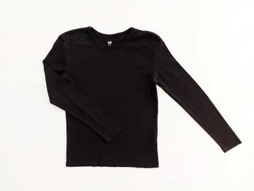 H&M longsleeve zwart 8-10 jaar / 128-140  *NIEUWstaat* beschikbaar voor biedingen