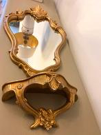 Miroir doré avec console, Antiek en Kunst, Ophalen